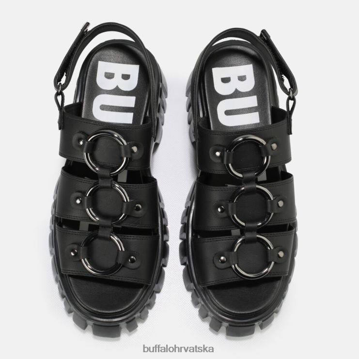 crno Buffalo lav pierce sandala s platformom veganska |sandale TDD6T870